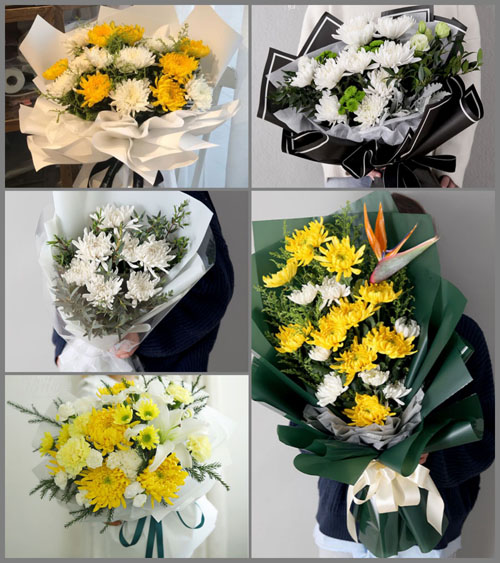 安徽阜阳市颍东区口孜镇白事花束代送